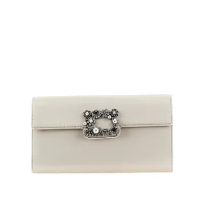 Roger Vivier 'efflorescence' Satin Pouch