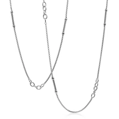 Alor Chain Reaction Necklace In Grey