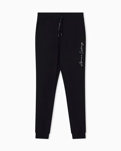 Armani Exchange Scuba Fabric Jogger Pants In Black