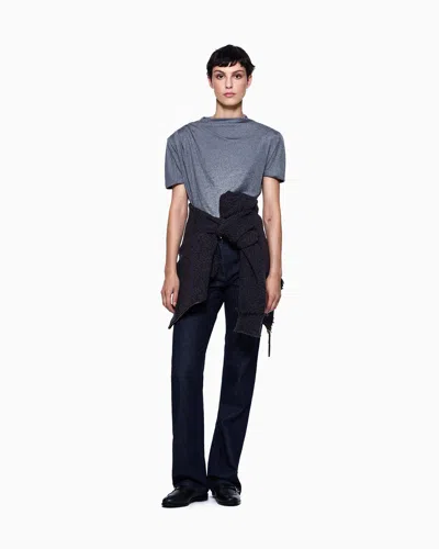 Giorgio Armani Denim Collection Five-pocket Flared Trousers In Stretch Denim