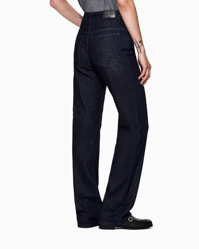 Giorgio Armani Denim Collection Five-pocket Flared Trousers In Stretch Denim
