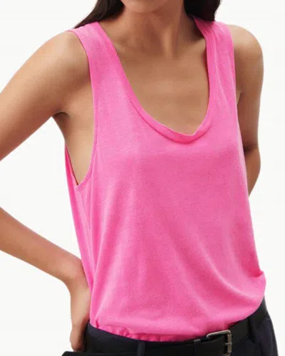 American Vintage Jacksonville Logo Vest In Pink