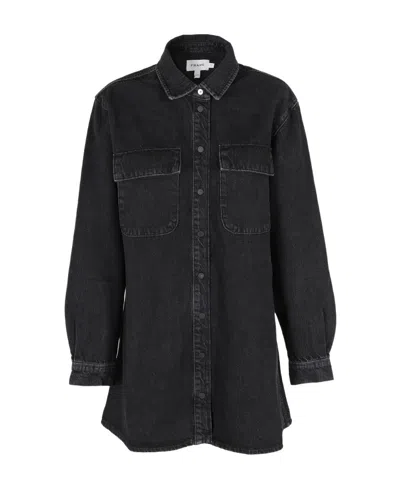 Frame Denim Mini Shirt Dress