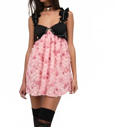 Lil Lemons By For Love And Lemons Skye Babydoll Bustier Mini Dress In Multicolor