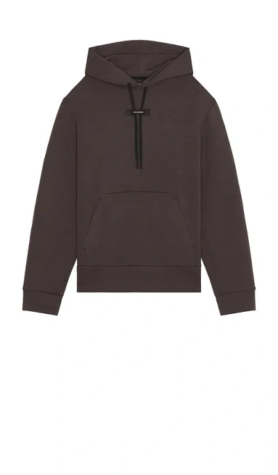 On Focus Tech Hoodie In Brown