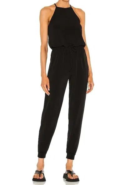 Lanston Halter Jumpsuit In Black In Black