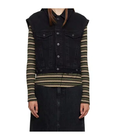 Agolde Button Denim Vest