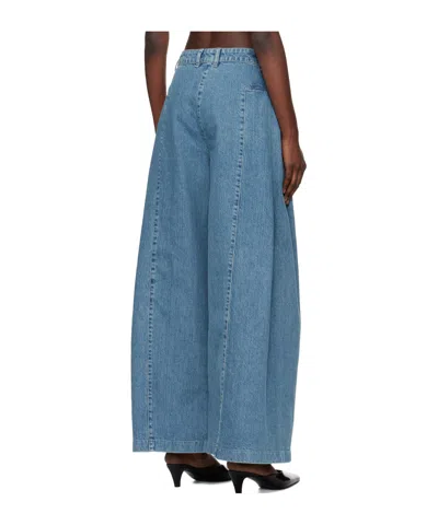 Remain Birger Christensen Pleated Zipper Jeans Pants In Blue