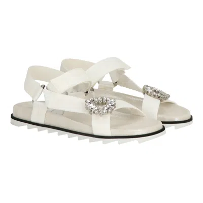Roger Vivier Womens White Sandal In White