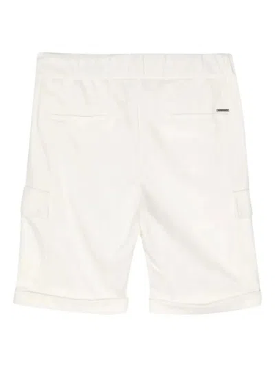 Peserico Drawstring-waist Cotton Shorts In White