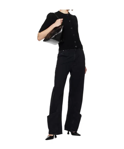 Frame The Tab Organic Cotton Jeans In Black