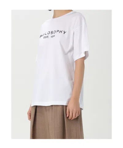 Philosophy Di Lorenzo Serafini T-shirt Woman Philosophy - T-shirt - White In White
