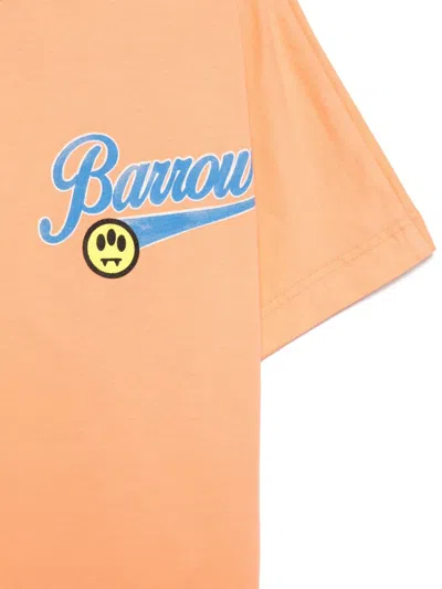 Barrow Logo-print T-shirt In Orange