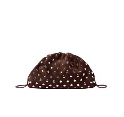 Loeffler Randall Women's Bailey Dome Clutch In Espresso/silver