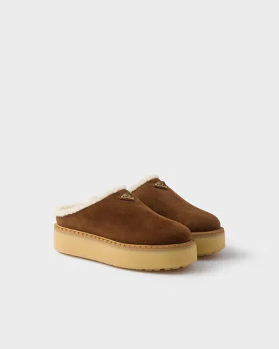 Prada Suede Mules