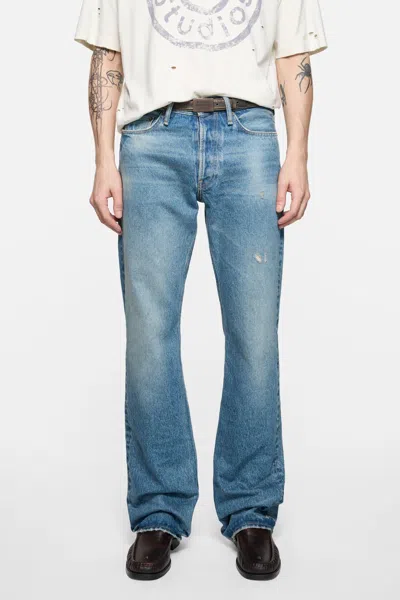 Acne Studios Relaxed Fit Vintage-style Jeans In Blue