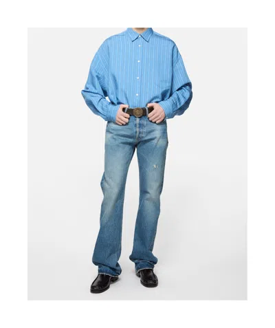Acne Studios Relaxed Fit Vintage-style Jeans In Blue