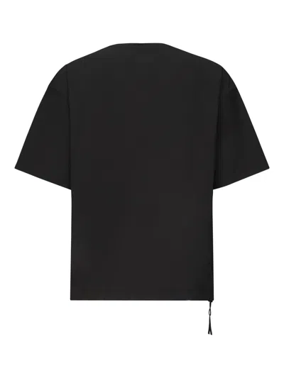 Herno Logo Printed Crewneck T-shirt In Black