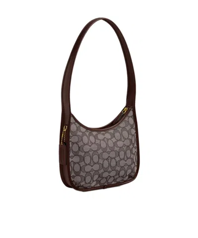 Coach Curve Zip Bag In Signature Jacquard