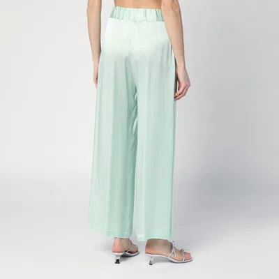 Semicouture Elastic Waist Casual Pants In Green