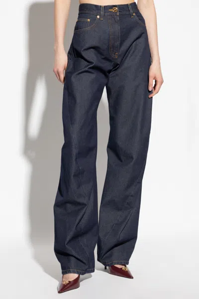 Versace Jeans With Belt Loops In Blue