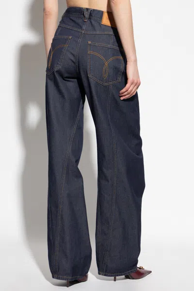 Versace Jeans With Belt Loops In Blue