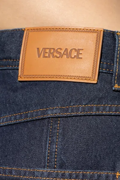 Versace Jeans With Belt Loops In Blue