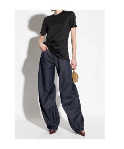 Versace Jeans With Belt Loops In Blue