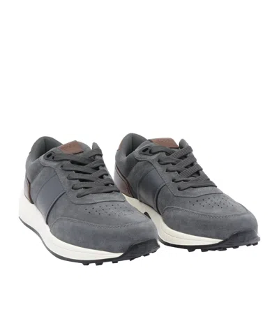 Tod's Contemporary Grey Sneakers With Suede And Leather Accents In Gray