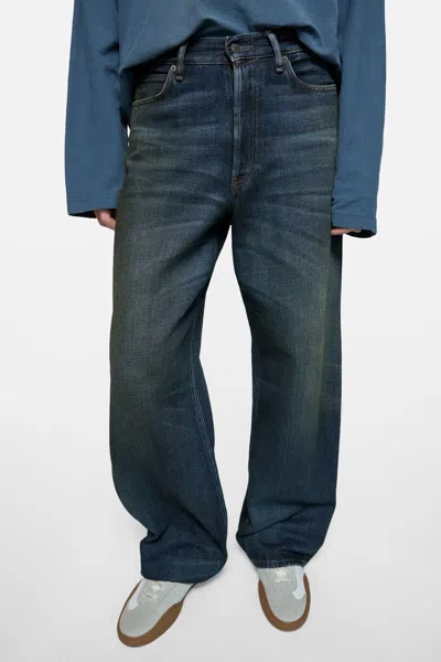 Acne Studios Jeans With Belt Loops In Blue