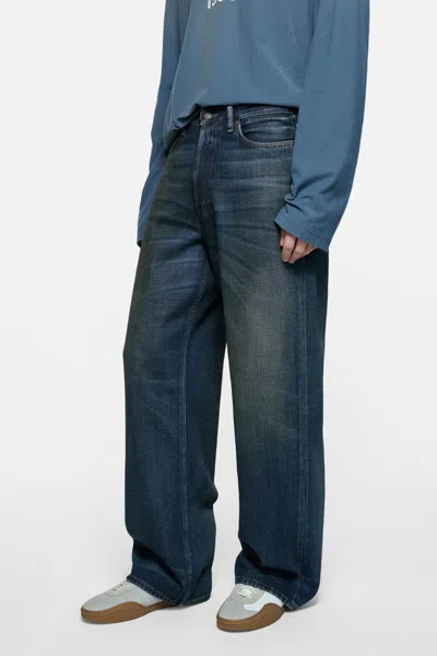 Acne Studios Jeans With Belt Loops In Blue