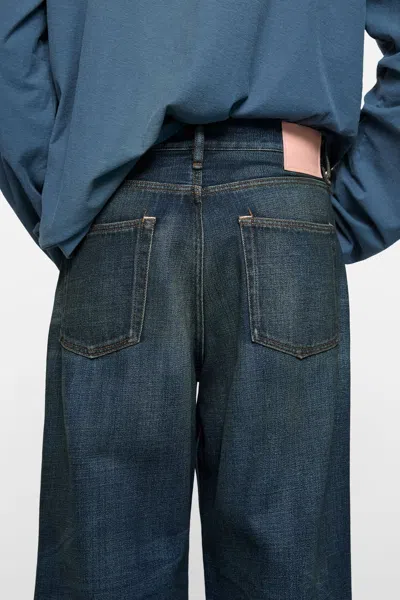 Acne Studios Jeans With Belt Loops In Blue
