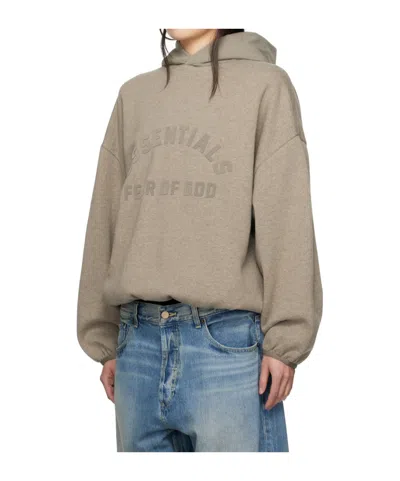 Essentials Logo Lettering Patch Panelled Hoodie
