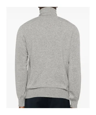 Brunello Cucinelli Cashmere Turtle-neck Sweater In Gray