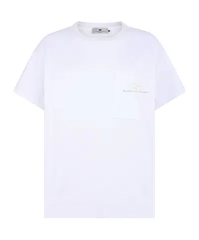 Elisabetta Franchi Round Neck Short Sleeve T-shirt