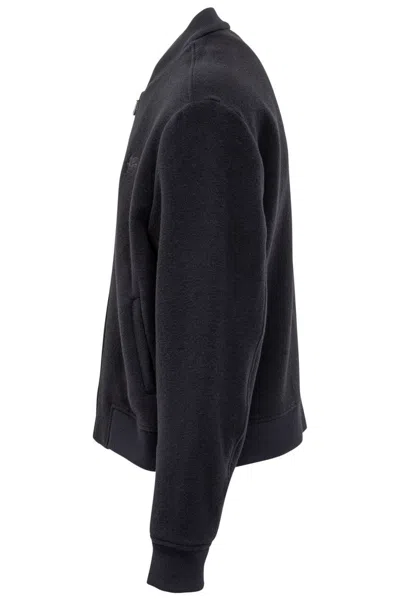 Etro Wool Bomber Jacket In Blue