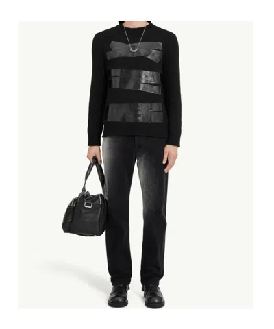 Mm6 Maison Margiela Relaxed Fit Sweater With Tape Detail