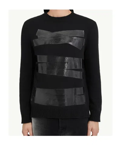Mm6 Maison Margiela Relaxed Fit Sweater With Tape Detail
