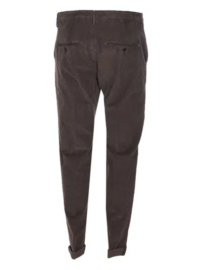 Dondup Brown Corduroy Jeans With Tailored Fit In Brown