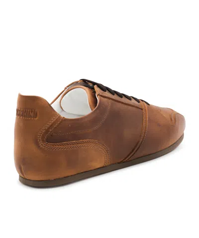 Moschino Low Top Sneakers Stitch Detailing In Brown