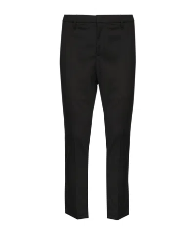 Dondup Belt Loop Casual Pants In Black