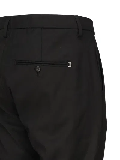 Dondup Belt Loop Casual Pants In Black