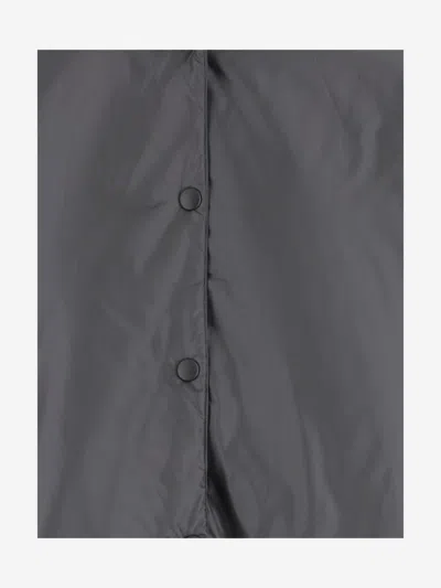 Aspesi Hooded Button-fastening Jakcet In Gray