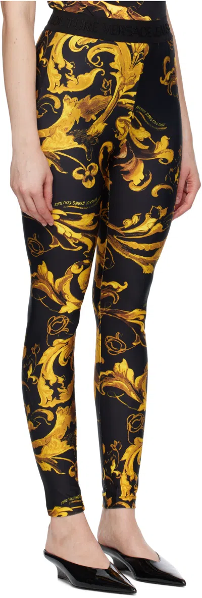 Versace Jeans Patterned Leggings In Multi