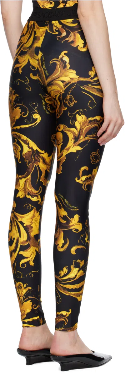 Versace Jeans Patterned Leggings In Multi