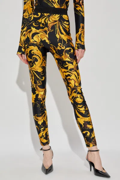 Versace Jeans Patterned Leggings In Multi