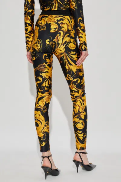 Versace Jeans Patterned Leggings In Multi