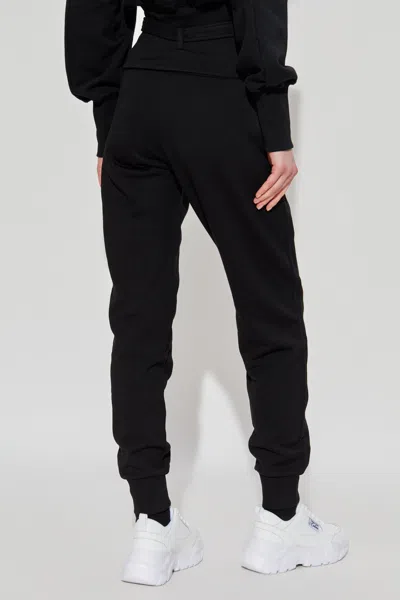 Versace Jeans V-emblem Print Track Pants In Black