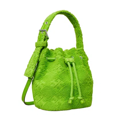 Tory Burch T Monogram Terry Mini Bucket Bag