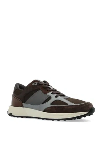 Tod's Sneakers In Leather And Fabric
